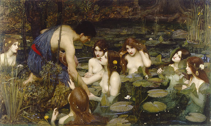 John William Waterhouse R.A., Hylas and the Nymphs, 1896. Image: ©Manchester City Galleries.